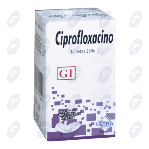 [120030] CIPROFLOXACINO ULTRA 250 MG.CAJA C/8 TAB