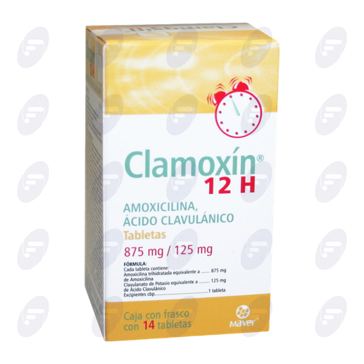 [031318] CLAMOXIN  12H 875/125MG. FCO.C/14 TABS