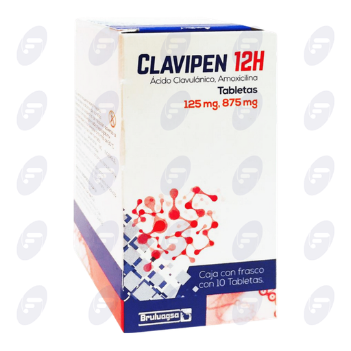 [066129] CLAVIPEN 12H   875/125 MG.FCO.C/10 TABS.