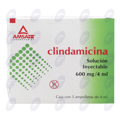 [020003] CLINDAMICINA  600 MG/4ML.CAJA C/5 AMP.