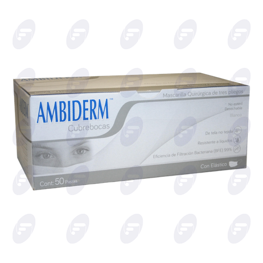 [123011] CUBREBOCAS AMB.3 PLIEGOS BLAN. C/50 PZAS