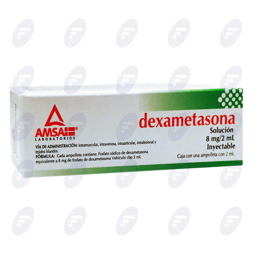 [020089] DEXAMETASONA AMSA 8MG/2ML  C/1 AMP. NVA.