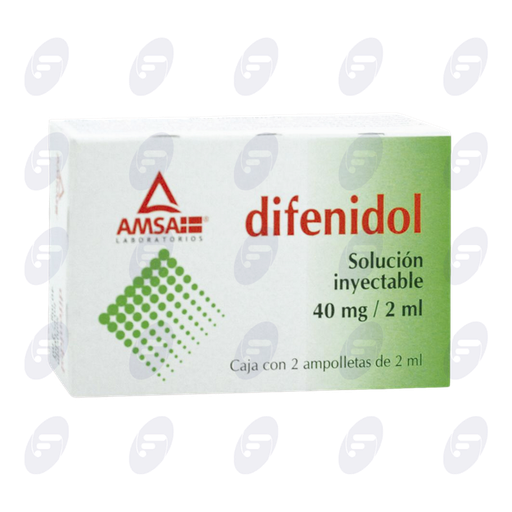[020028] DIFENIDOL  AMSA 40MG/2ML.CAJA C/2 AMP.SO