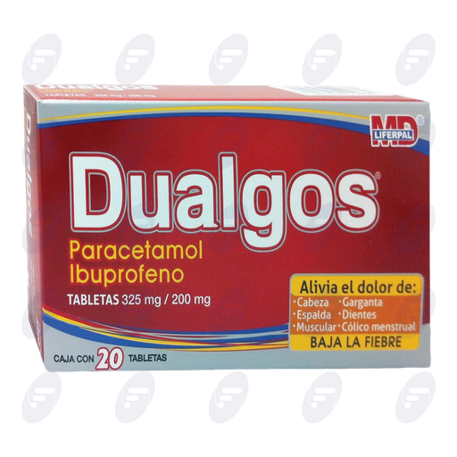 [009151] DUALGOS      325/200 MG. CAJA C/20 TABS.