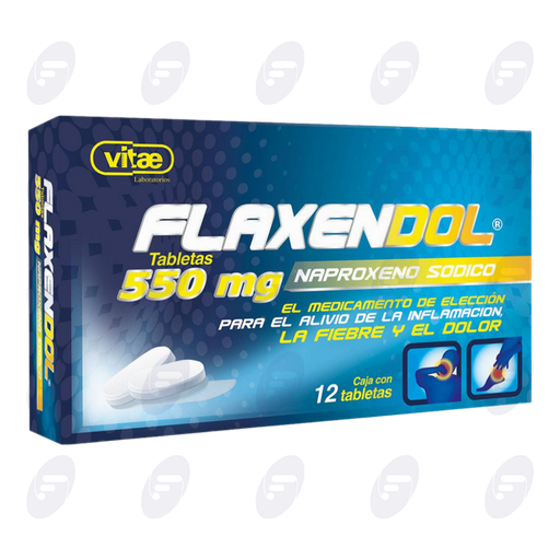 [101021] FLAXENDOL   550 MG CAJA C/12 TABS