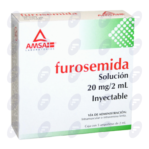[020021] FUROSEMIDA  AMSA 20 MG/2 ML  C/5 AMP.