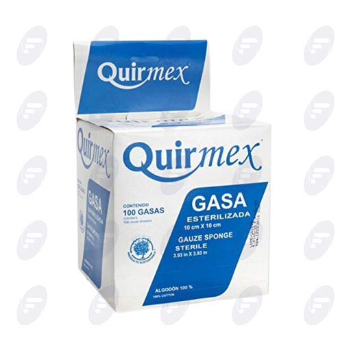 [155290] GASA ESTERILIZADA QUIRMEX 10X10 C/100PZ