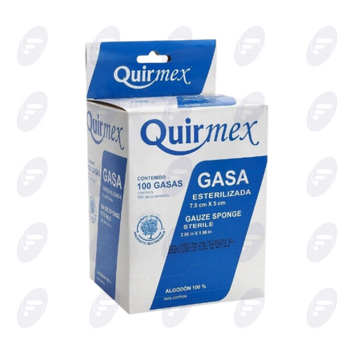 [155459] GASA QUIRMEX 7.5 CM X 5 CM CAJA C/100