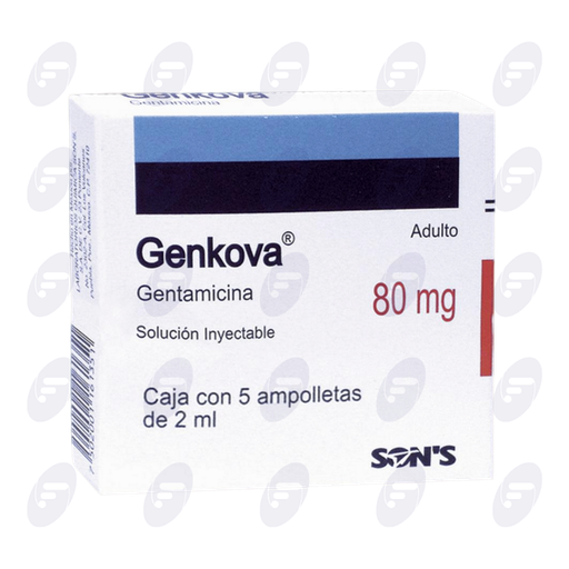 [013053] GENKOVA ADTO.   80 MG.CAJA C/5 AMP.2 ML.