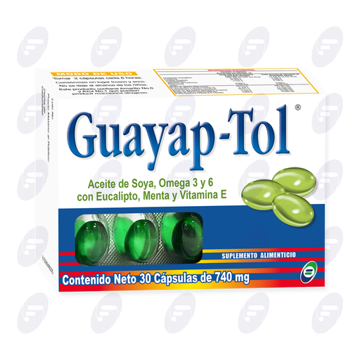[038014] GUAYAP-TOL     50/20 MG.CAJA C/30 PERLAS