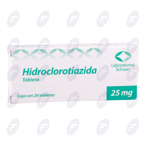 [219006] HIDROCLOROTIAZIDA SCHOEN 25MG  C/20TABS