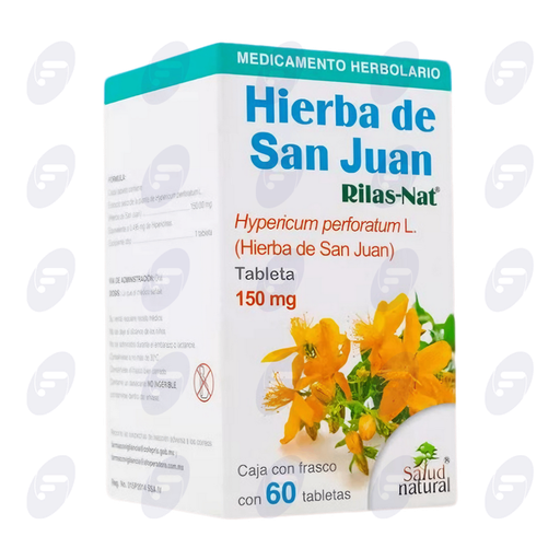 [030038] HIERBA DE SAN JUAN (RILASNAT) 150 MG CAJA C/FCO C/60 TABS