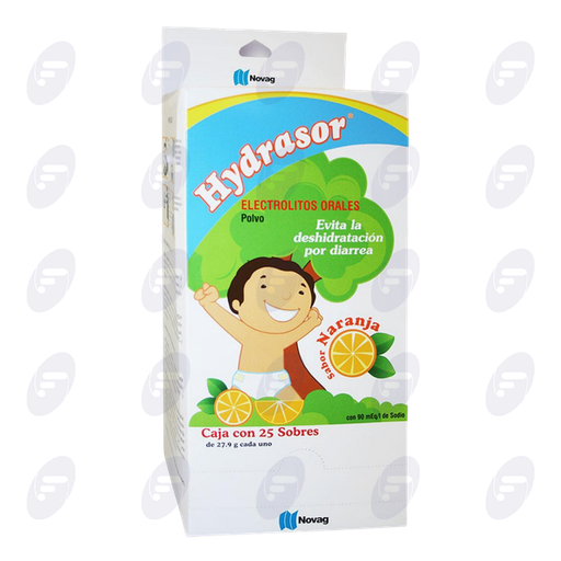 [023175] HYDRASOR  CAJA C/25 SOBRES POLVO NARANJA