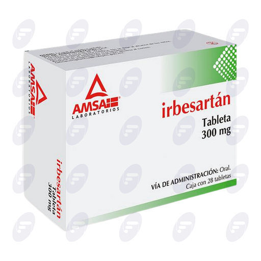 [020113] IRBESARTAN AMSA 300MG CAJA C/28 TABLETAS