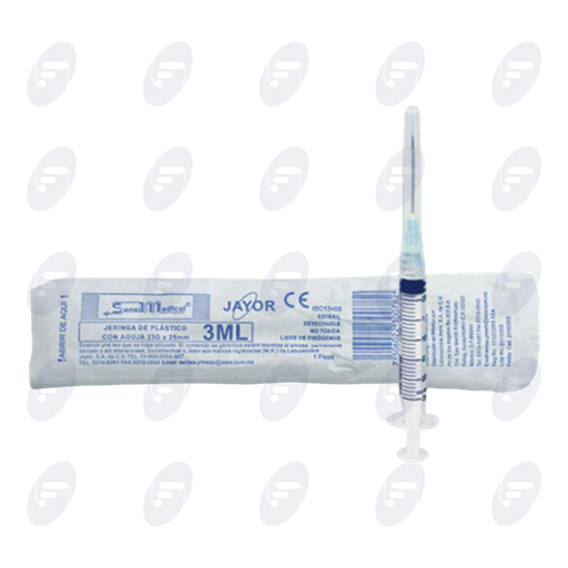 [130006] JERINGA  3 ML.SENSI  AZUL 23G X 25 MM.