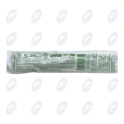 [130008] JERINGA  3 ML.SENSI  VERDE 21G X 32 MM.