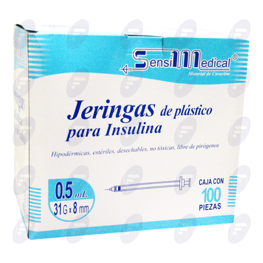 [130065] JERINGA 0.5ML SENSI INSULINA 31G X 8 MM.