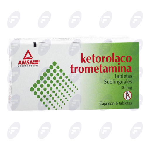 [020036] KETOROLACO  SUBL. AMSA     CAJA C/6 TABS