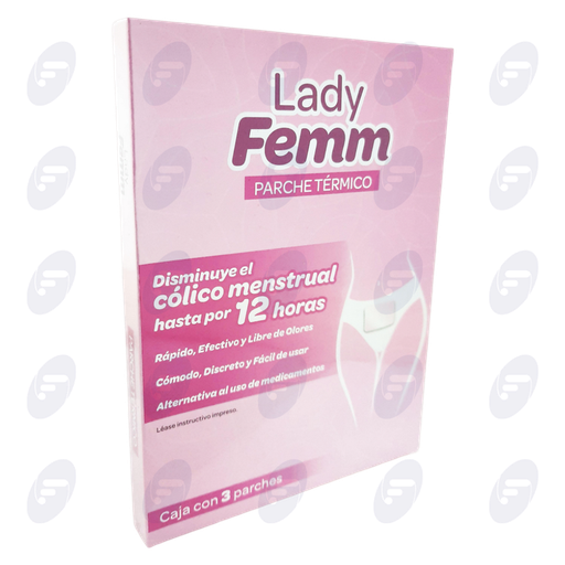 [031335] LADY FEMM CAJA C/3 PARCHES TERMICOS