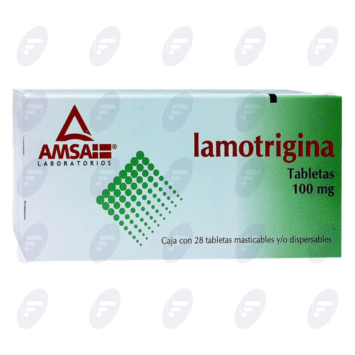 [020080] LAMOTRIGINA AMSA 100MG.CAJA C/28 TABS.