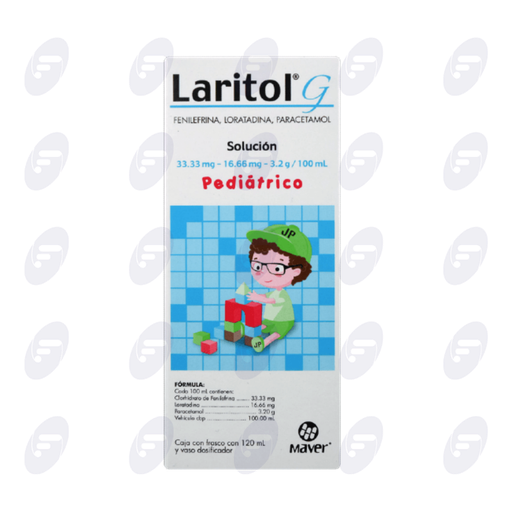 [031320] LARITOL G  CAJA C/FCO. 120 ML. SOL.PED.