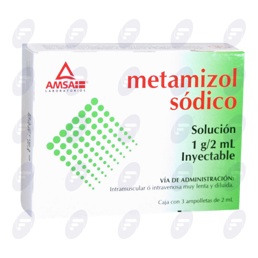 [020095] METAMIZOL SODICO AMSA 1G/2ML CAJA C/3AMP