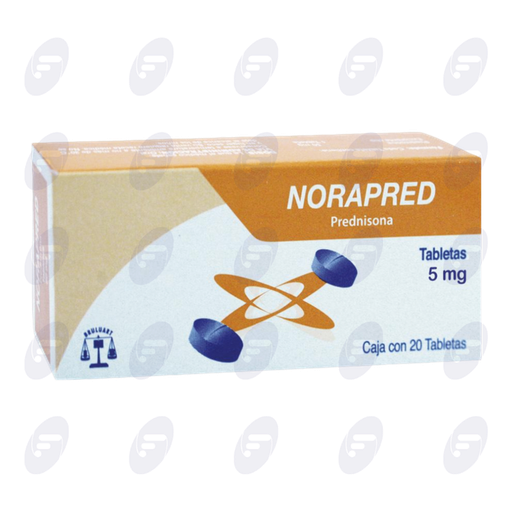 [066024] NORAPRED/PREDNISONA 5 MG.CAJA C/20 TABS.