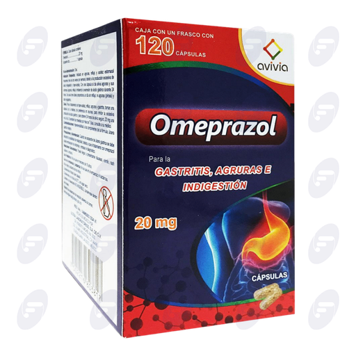 [220010] OMEPRAZOL AVI 20 MG CAJA FCO C/120 CAPS