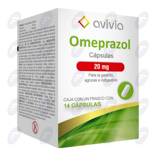 [220039] OMEPRAZOL AVI 20MG CAJA FCO/14 CAPS