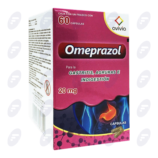 [220007] OMEPRAZOL AVI 20MG CAJA FCO/60 CAPS