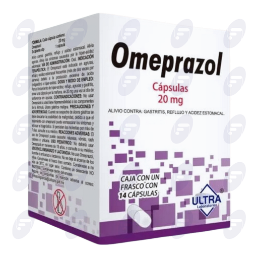 [120127] OMEPRAZOL ULTRA 20 MG FCO. C/14 CAPS