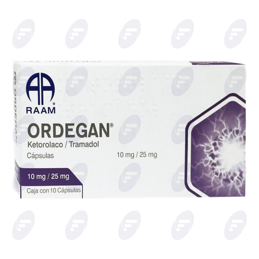 [190055] ORDEGAN 10 MG/25 MG C/10 CAPSULAS