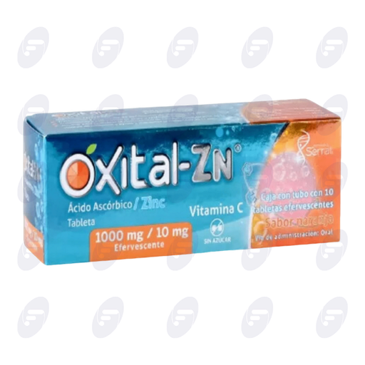 [052137] OXITAL ZN 1000MG/10MG SIN AZUCAR CAJA C/TUBO C/10 COMP EFERV