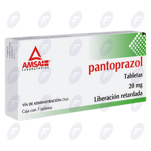[020112] PANTOPRAZOL AMSA 20 MG CAJA C/7 TABLETAS