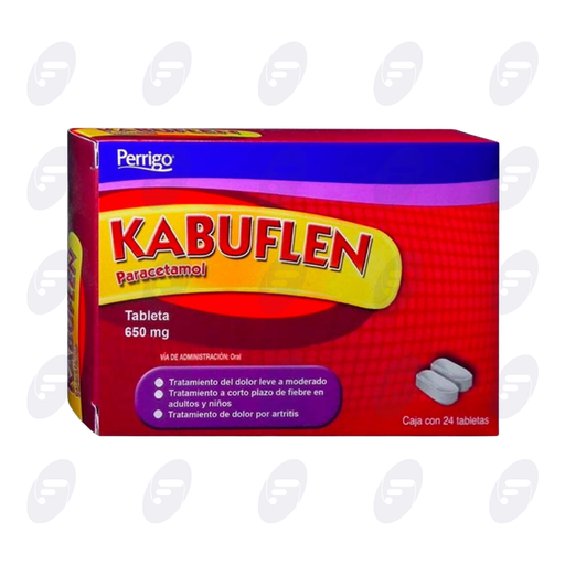 [046035] PARACETAMOL (KABUFLEN) 650MG CAJA C/24TABS.