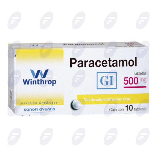 [156014] PARACETAMOL GI SANOF 500 MG.CAJA C/10 TA