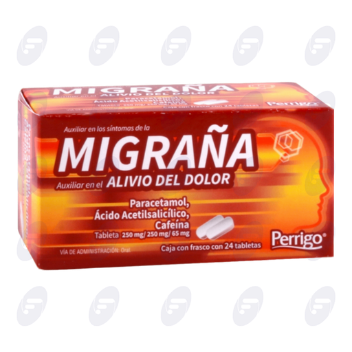 [111169] PARACETAMOL, AC ACETIL, CAFEINA QUIFA C/24 TABS