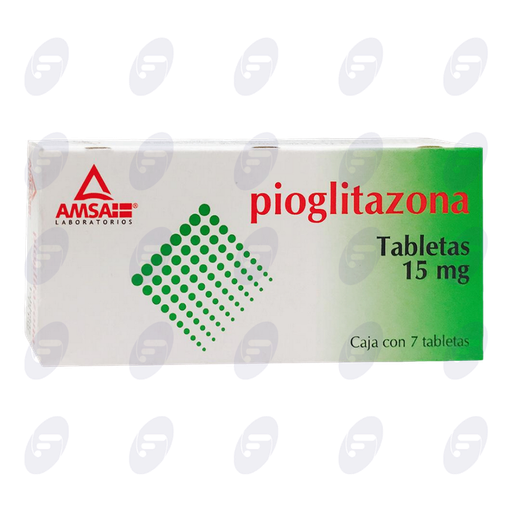 [020094] PIOGLITAZONA  AMSA  15 MG. CAJA C/7 TAB