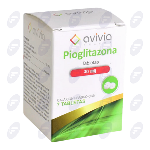 [220054] PIOGLITAZONA 30 MG FCO C/CAJA C/7 TABS
