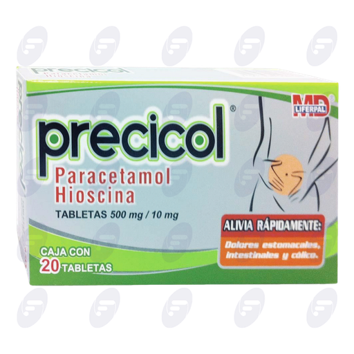 [009117] PRECICOL       500/10 MG.CAJA C/20 TABS.