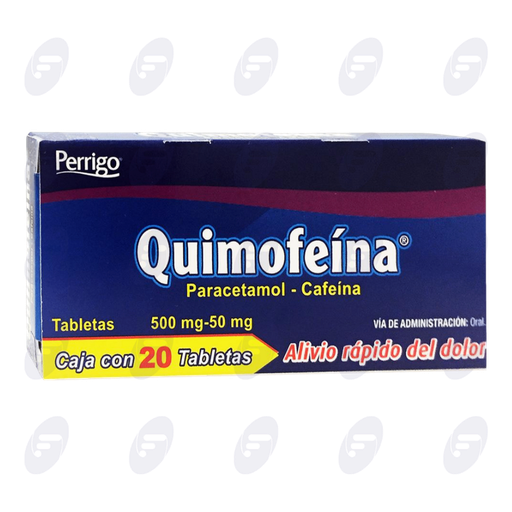 [111015] QUIMOFEINA     500/50 MG.CAJA C/20 TABS.