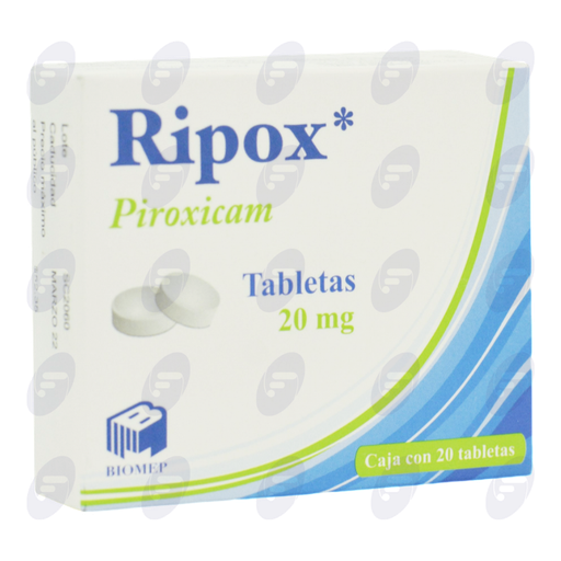 [151079] RIPOX    20 MG.  CAJA C/20 TABS.