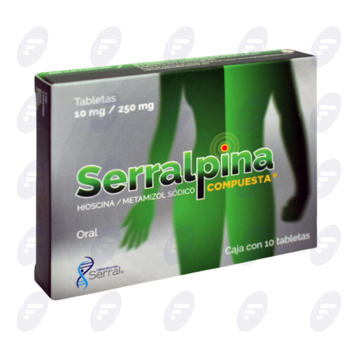 [052045] SERRALPINA COMPUESTA 10MG/250MG .CAJA C/10 TABLETAS
