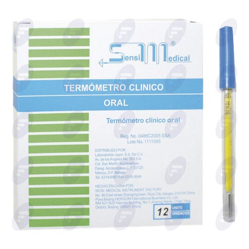 [130013] TERMOMETRO  CLINICO ORAL SENSIMEDICAL
