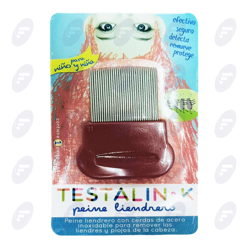 [118014] TESTALIN -K  PEINE LIENDRERO DE ACERO