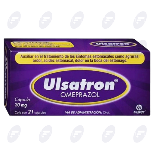 [031145] ULSATRON            20 MG.FCO.C/21 CAPS.