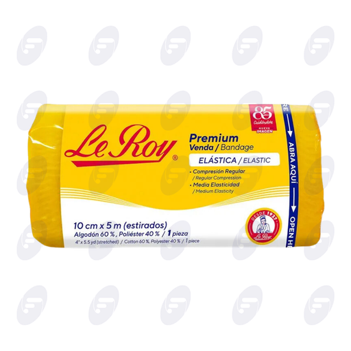 [155355] VENDA ELASTICA 10 CM LEROY BOLSA 1 PIEZA