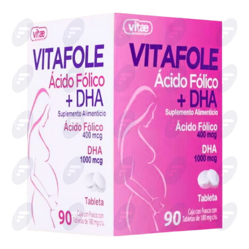 [101027] VITAFOLE 400 MCG/1000MCG CAJA C/FCO C/90 TABLETAS