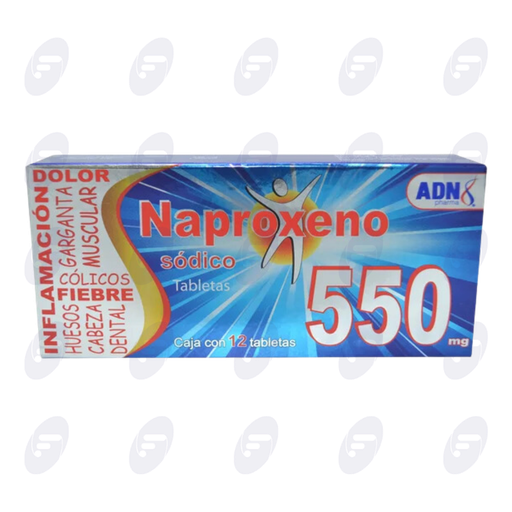 [236003] NAPROXENO ADN 550 MG CAJA C/12 TABLETAS