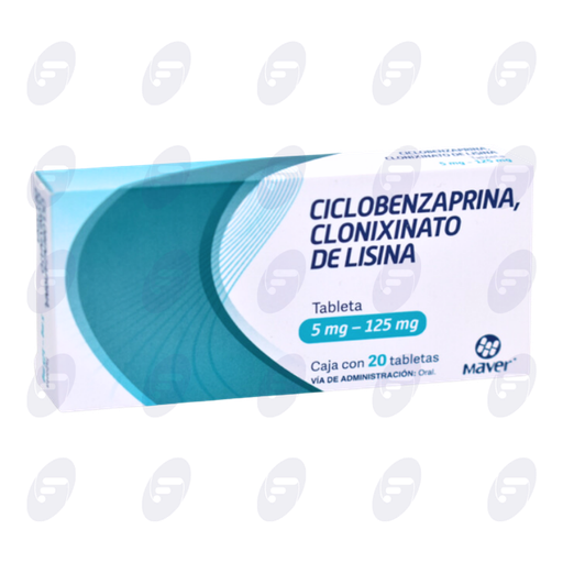 [031385] CICLOBENZAPRINA, CLON. DE LISINA 5MG/125MG CAJA C/20 TABS